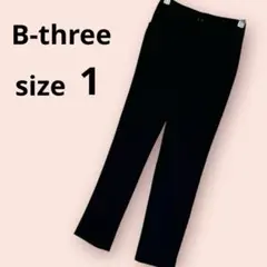 ビースリー 770087 ブラック 綺麗め ストレッチ スリムパンツ Sのサムネイル