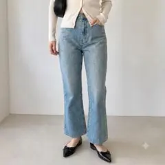 prose verse　ゆるフレア　ブーツカット　デニムパンツ　レディース　Mのサムネイル