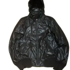 DIESEL ディーゼル フード付き ナイロンジャケット ダークチャコール M