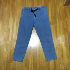 ライトブルー イージーパンツ ドローストリング付き