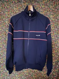 adidas ネイビー ジャージ 上 西ドイツ トラックジャケット70s 80s
