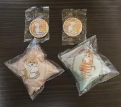 【新品】くら寿司 mofusand クッションチャーム 缶バッジ ビッくらポン！