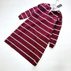 【未使用タグ付き】ジムフレックス SCラガーシャツボーダーワンピース 長袖
