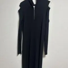 AZUL by MOUSSY ブラックロングワンピース F