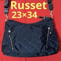Russet ナイロン ショルダーバッグ ネイビー（濃紺）約23×34cmのサムネイル