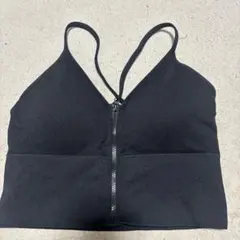 フロントジップ ブラトップ ブラック Lサイズのサムネイル