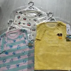 ユニクロ　３点セット　どうぶつの森 刺繍 Tシャツ 100cm
