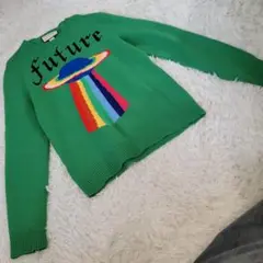 GUCCI　グッチ　グリーン　レインボー　ニット　セーターのサムネイル