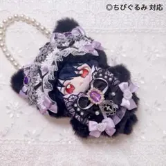 ゴシックシリーズ　いつぬい　ねこ　黒　赤　ぬい服　着ぐるみ　あんスタ 黒猫｜ぬいぐるみ服｜16-17cm用｜着ぐるみ｜ハンドメイド｜あんスタ