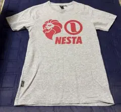 【美品】NESTA メンズ 半袖Tシャツ グレー Mのサムネイル