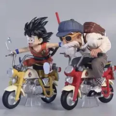 【セール】ドラゴンボール 孫悟空＆亀仙人 バイク　フィギュア　2体セットのサムネイル