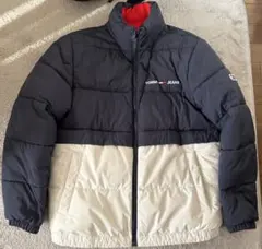 TOMMY JEANS ダウンジャケット ネイビー/ホワイト