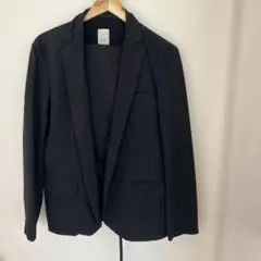 ストレッチ素材ジャケット　セットアップ黒