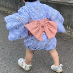 ベビー 甚平 浴衣 90