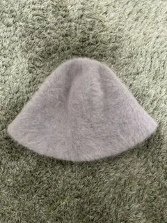 グレー ファー バケットハット