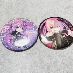 新品初音ミク　巡音ルカ　缶バッジ　サイバーパンクのサムネイル