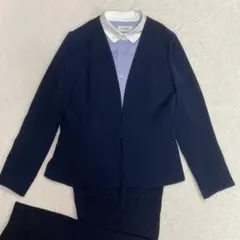 ✨極美品✨ ホワイトジョーラ　ビジネススーツ　セットアップ　ノーカーラー　11号