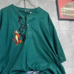 ァ*ネ様 US古着/XL ティガー ディズニー 刺繍半袖Tシャツ レトロ 90s