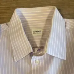 Armani Collezioni 薄紫ストライプ長袖シャツのサムネイル