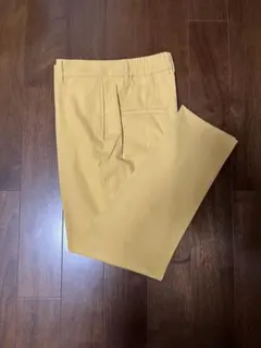 PLST リネンブレンドスティックパンツ　M イエロー