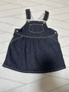プチバトー　デニム ワンピース 12m 74cm