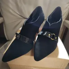 【美品】レディース　ハイヒール　スエードパンプス