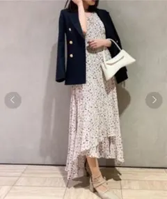 フレイ アイディービスコースプリントカシュクールワンピース