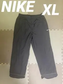 【00s】NIKE GOLF ナイロンパンツXL ブラック裾ジップ テックY2K