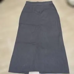GU リブニット ロングスカート