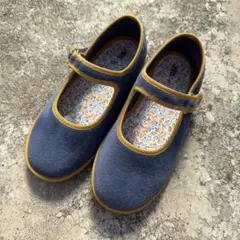 ZARA kids ベルベット　フラットシューズ