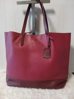 COLE HAAN レザー トートバッグ レッドのサムネイル