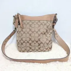コーチ （ COACH ）ベージュ系 レザー 　ショルダーバッグ　11554