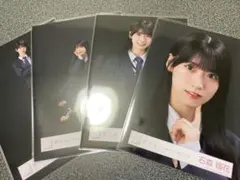 櫻坂46 生写真　Unhappy birthday構文　石森璃花　4種 コンプ