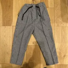 [GLOBAL WORK]キッズ ギンガムチェック テーパードパンツ 120cm