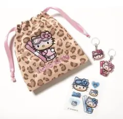 Hello Kitty ヒョウ柄ポーチと4点セット　sweet付録