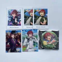 あんスタ 逆先夏目 ぱしゃっつ クリアカード 中国 缶バッジ