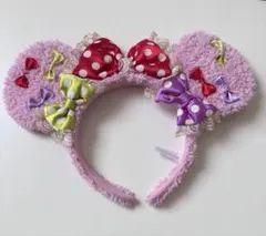 Disney リボン　ミニー　カチューシャ