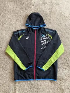 アシックス　ウインドブレーカー　上　L 陸上　フード付きジャケット　ウェア