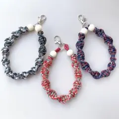 ハンドストラップ　スマホストラップ　パラコード　夏　ハンドメイド　ギフト