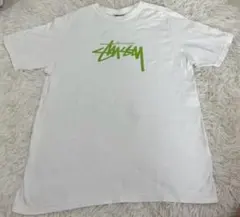 STUSSY ステューシー ロゴTシャツ 半袖 ホワイト グリーン Mのサムネイル