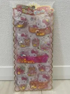 ［正規品］キティ サンリオ　キラキラ　ウオーターinシール