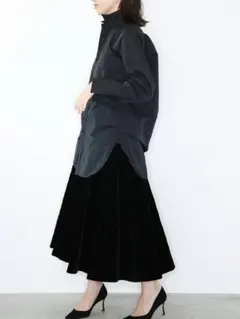 現行品♡着用2回】マディソンブルーツイルキルティングロングスカート