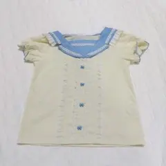 美品★axes femme kids セーラーカラーカットソー 半袖 130のサムネイル