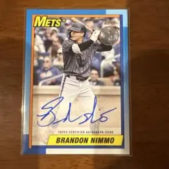 ブランドンニモ　2025 topps baseball 直筆サイン　MLB