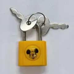 レトロ　南京錠　ミッキー　オモチャの鍵　ミッキー鍵　コスモスガチャ　ディズニー