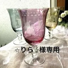 アンティークキャンドルホルダー赤大小二客揃 鹿オブジェ付 - メルカリ