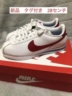 新品28cm タグ付き　NIKE Cortez スニーカー 10ホワイト/レッド