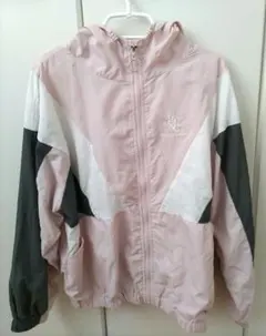 lovetoxic フード付ジャケット Mサイズ ピンク/グレー　150
