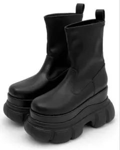 厚底スニーカーソールショートブーツ[zr1292]