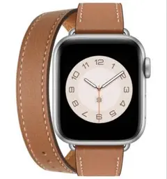 アップルウォッチ　バンド　レザー　ブラウン